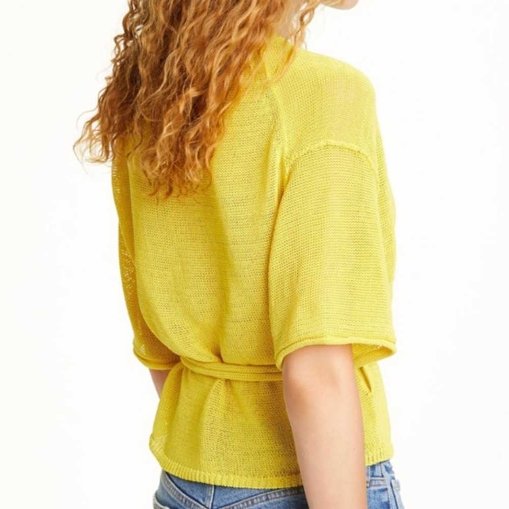 NWT Free People Hello Yellow Belted Knit Cardigan… - image 3