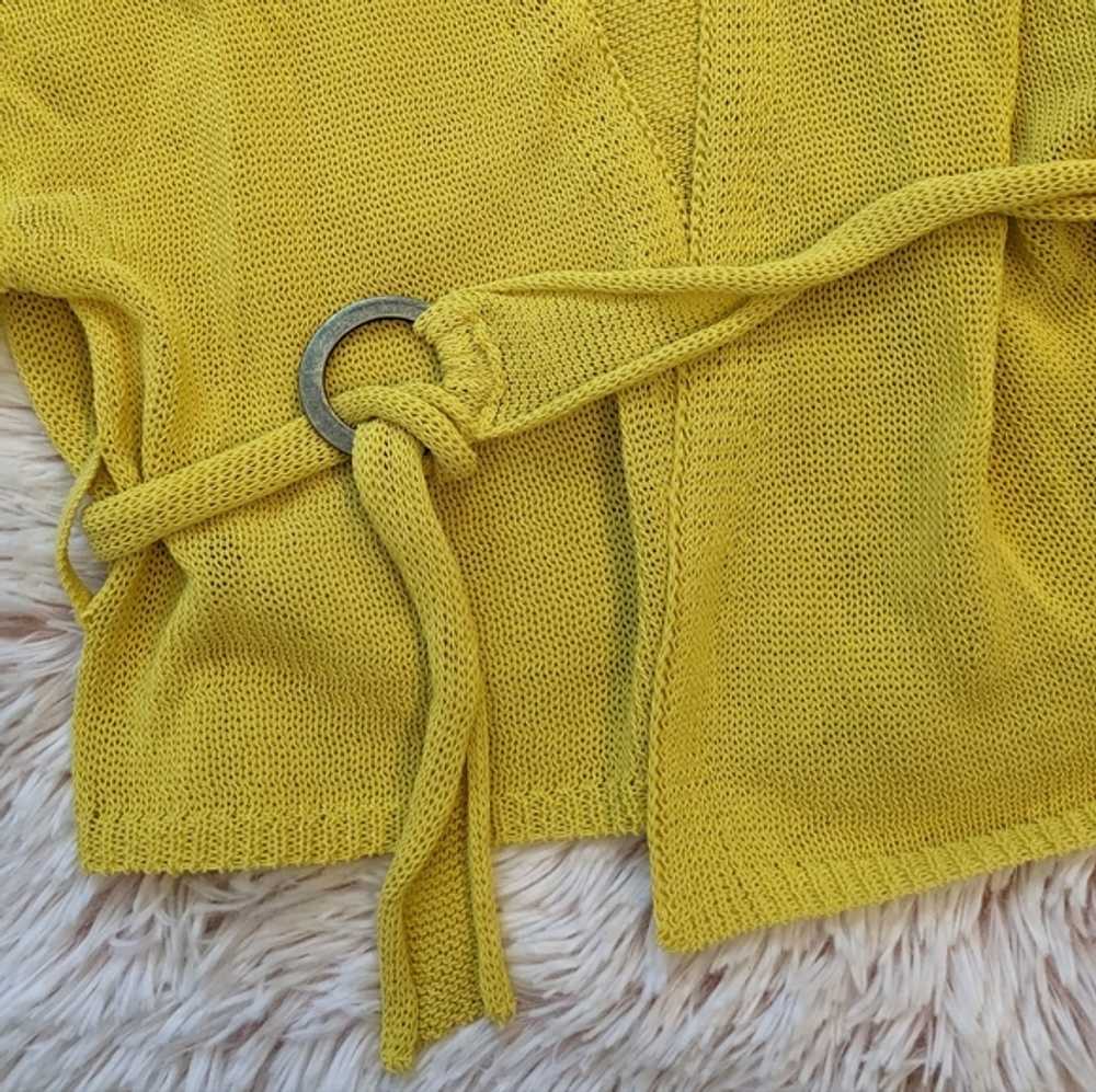 NWT Free People Hello Yellow Belted Knit Cardigan… - image 5