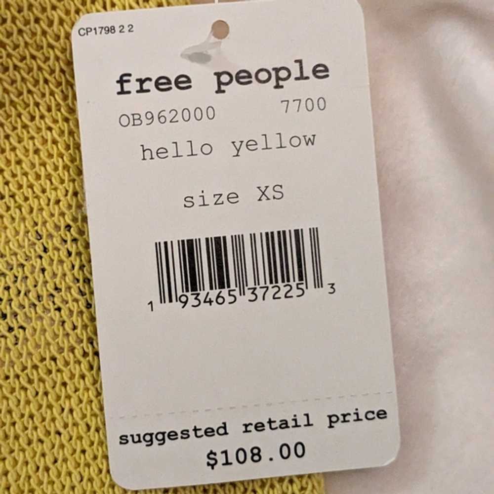 NWT Free People Hello Yellow Belted Knit Cardigan… - image 7