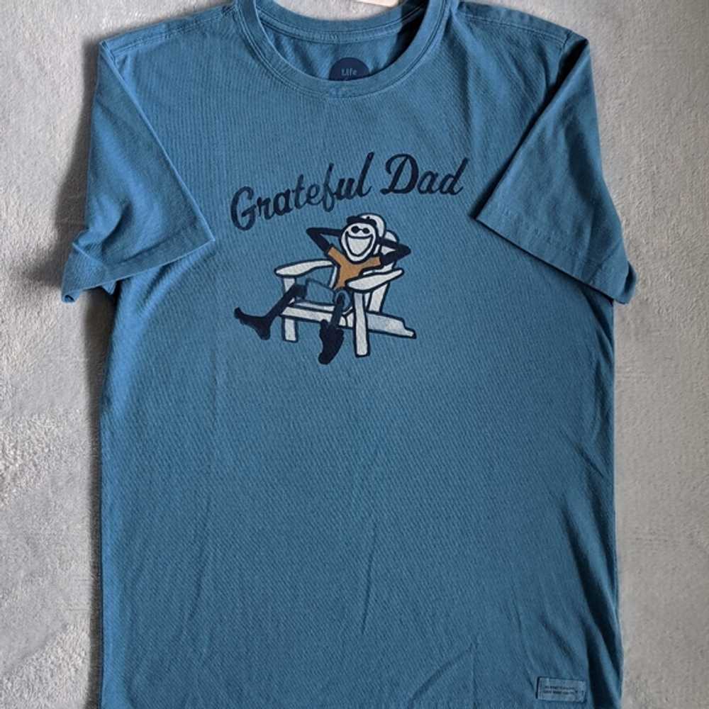 New! Life Is Good "Grateful Dad" Father's Day Blu… - image 3