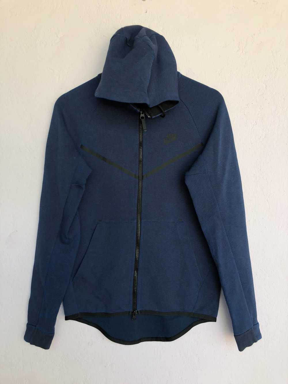 Nike blue tech fleece windrunner hoodies nice des… - image 1