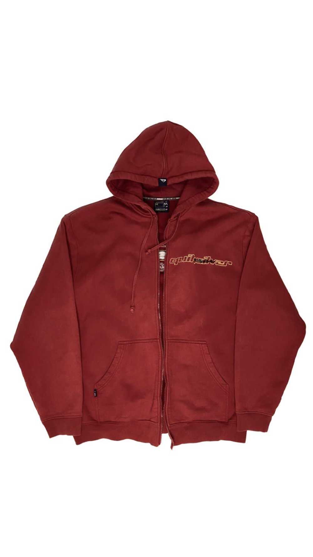 VINTAGE 90s QUIKSILVER SPELLOUT GRAPHIC FADED RED… - image 2