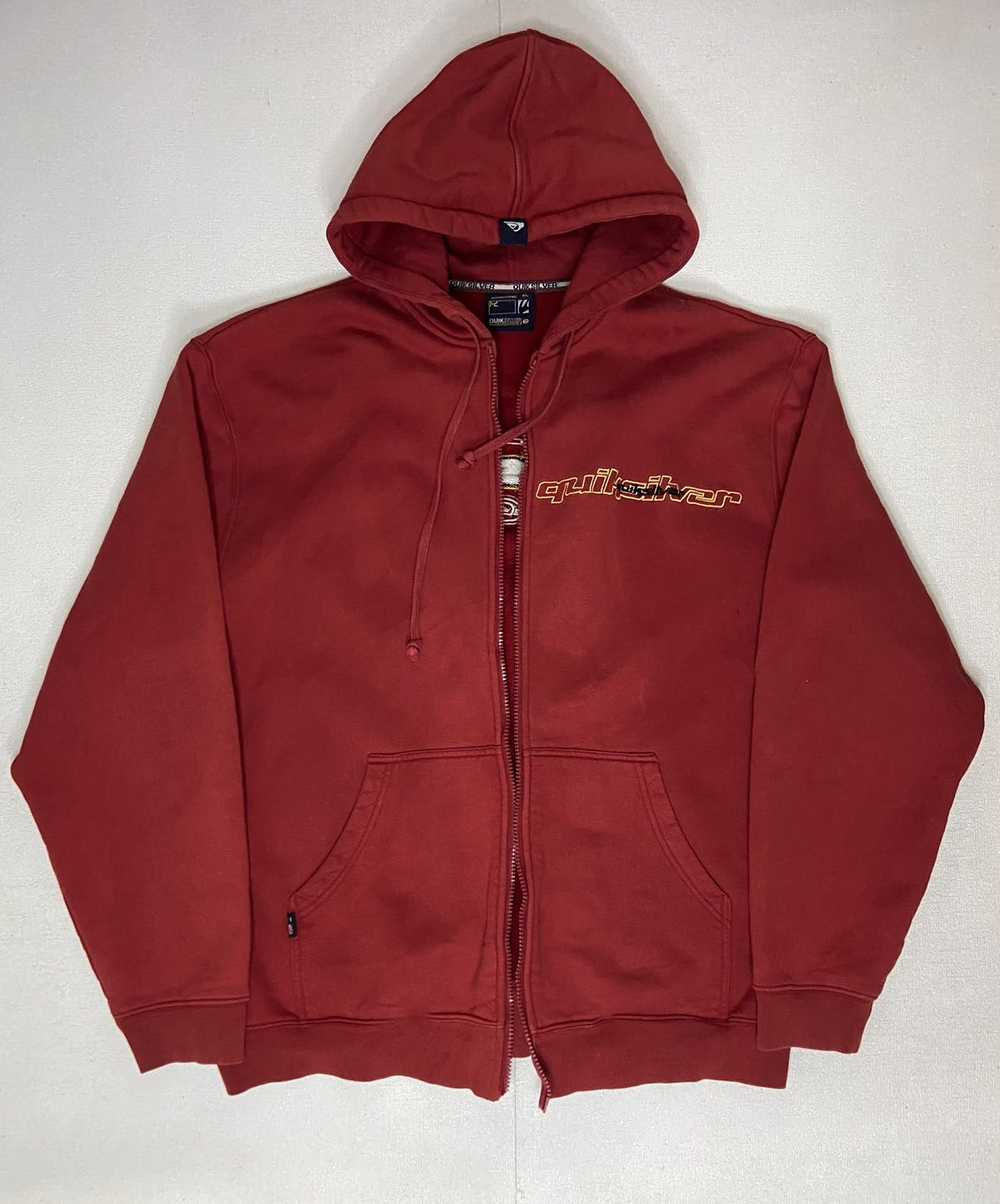 VINTAGE 90s QUIKSILVER SPELLOUT GRAPHIC FADED RED… - image 6