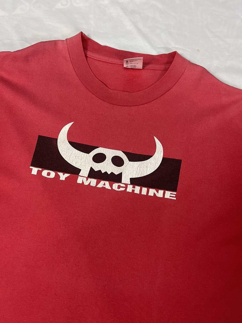 Vintage 90s Toy Machine skate tee - image 5