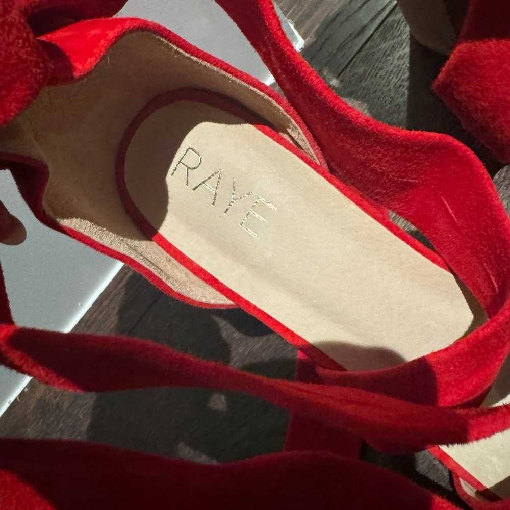 Red Suede Leather Heels - image 2