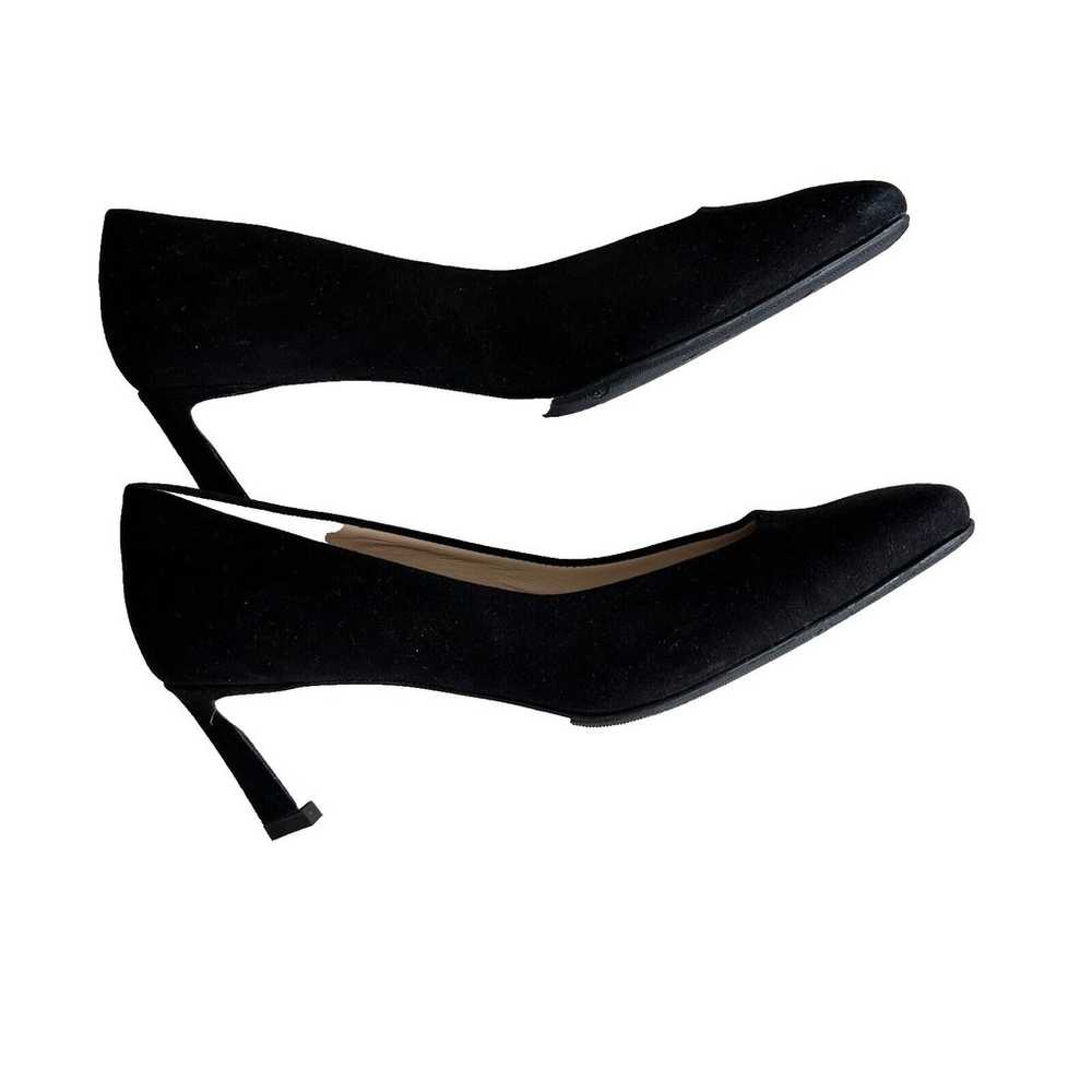 Stuart Weitzman Chelsea Square Toe Pump, Black Su… - image 8