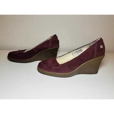 UGG Australia Women's REESE Burgundy Wedge Shoes S