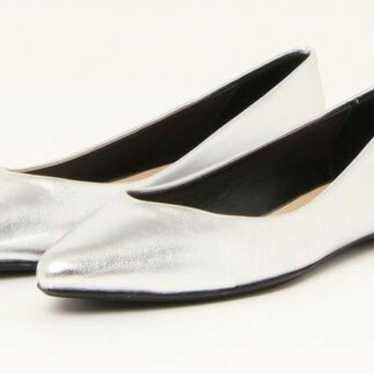 Fabio Rusconi 36 Silver Pumps Pointed Toe Leather - image 1