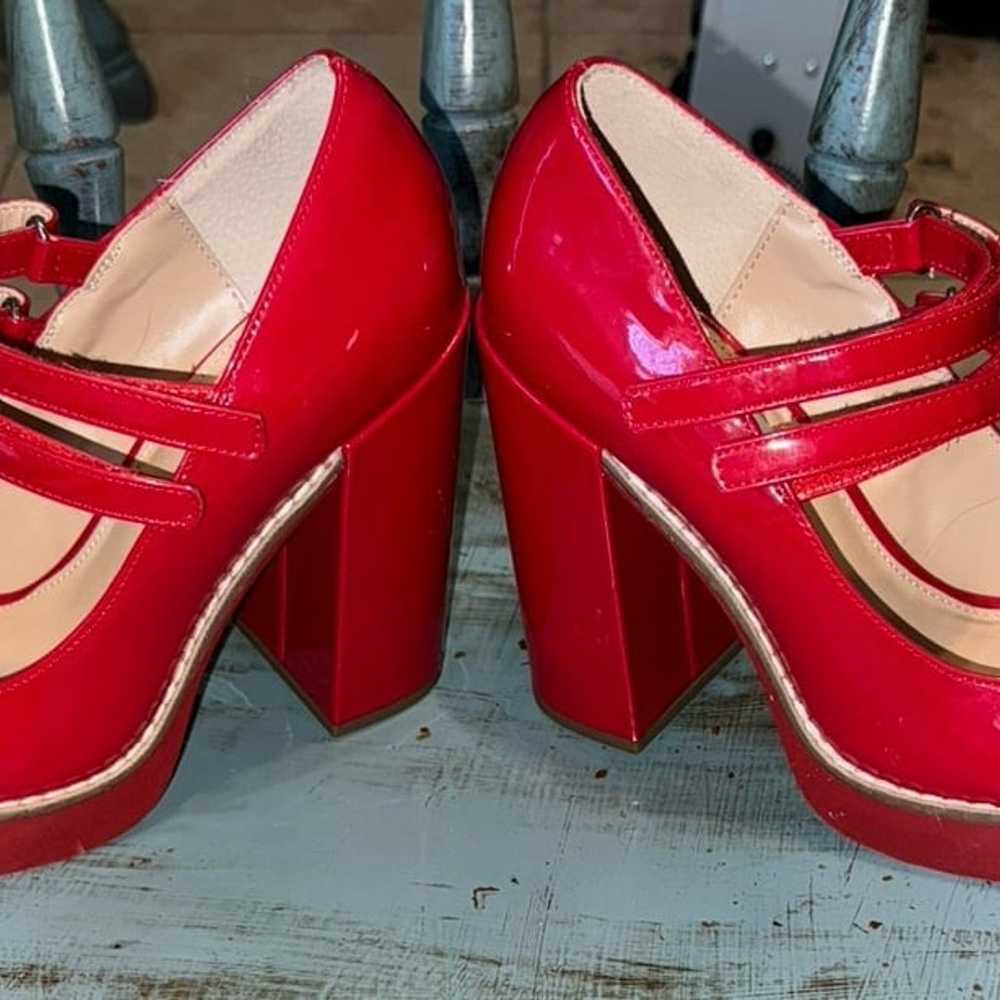 Steve Madden Red Mary Jane’s Size 7.5 - image 8