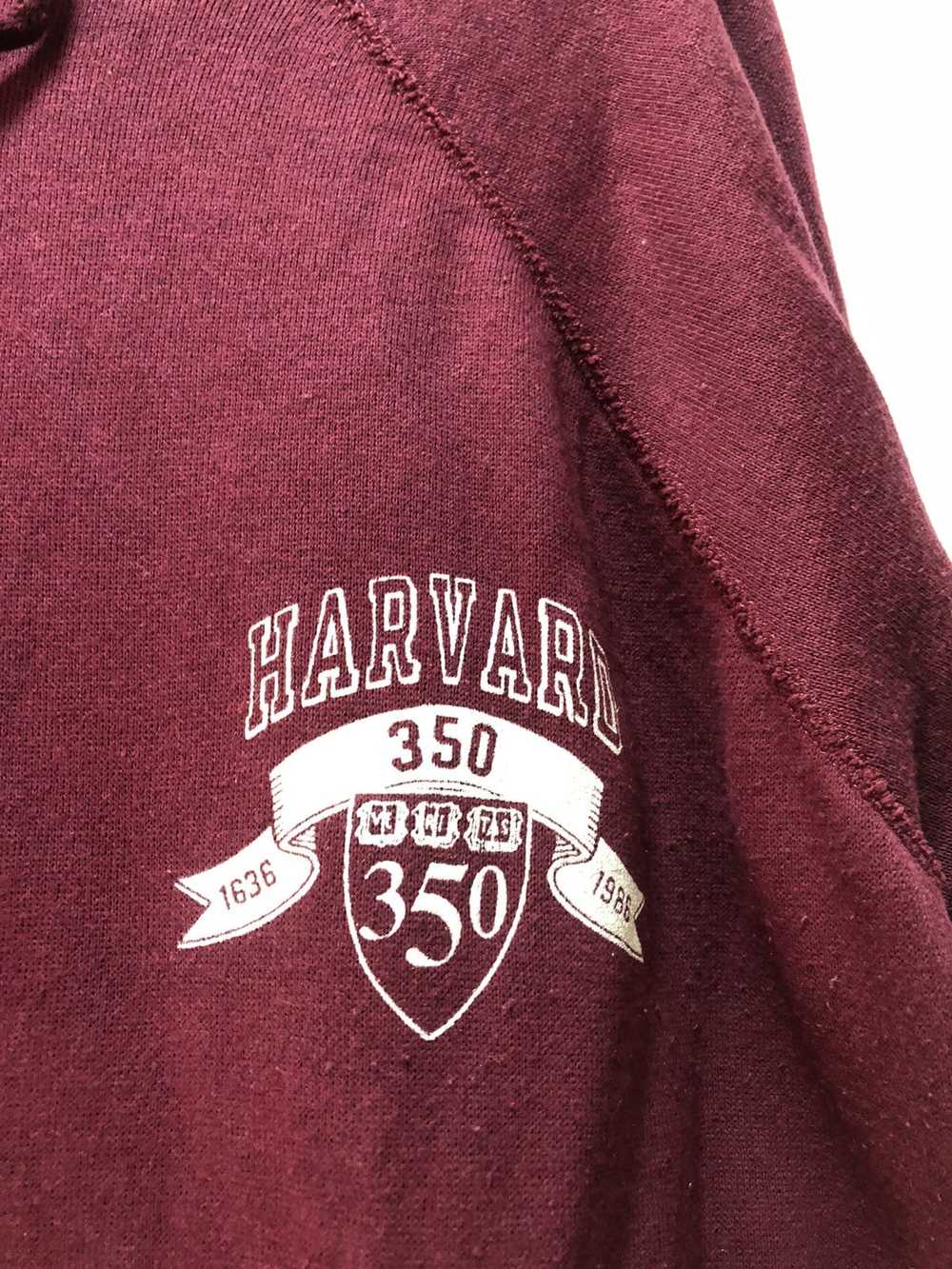 Vintage HARVARD UNIVERSITY Hoodie 1986 350years - image 2