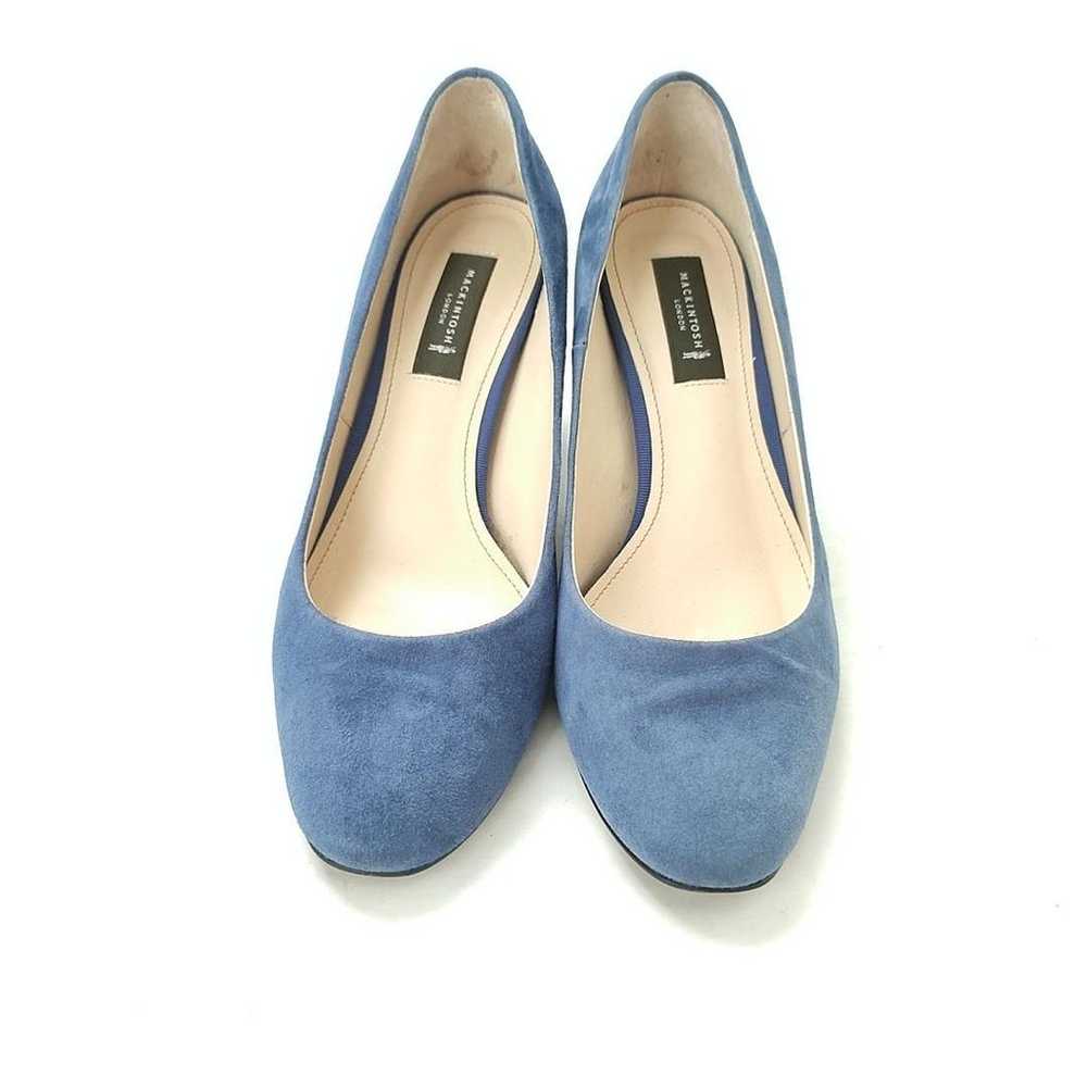 Mackintosh London Heel Pumps 23.5 Suede Blue g36 - image 3