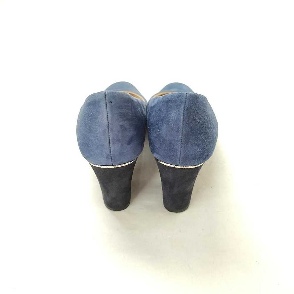 Mackintosh London Heel Pumps 23.5 Suede Blue g36 - image 4