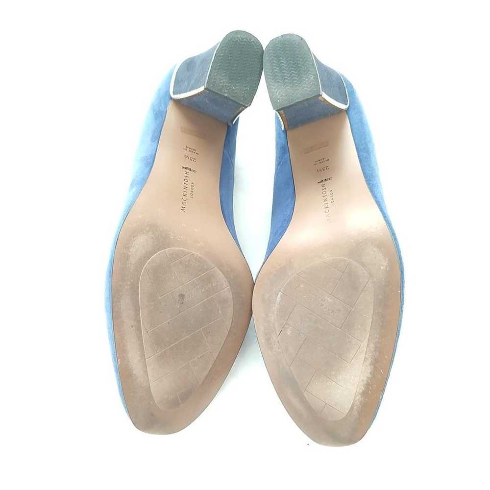 Mackintosh London Heel Pumps 23.5 Suede Blue g36 - image 5