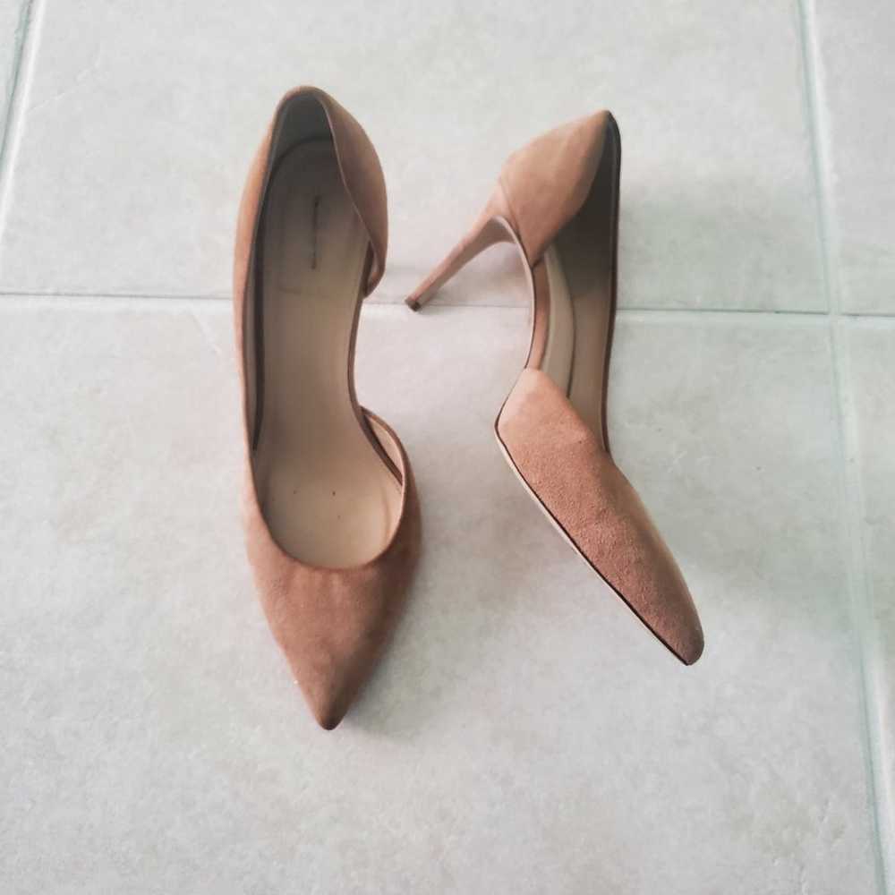 J. Crew d'Orsay Lucie Suede Pointed Toe Pumps Ash… - image 2