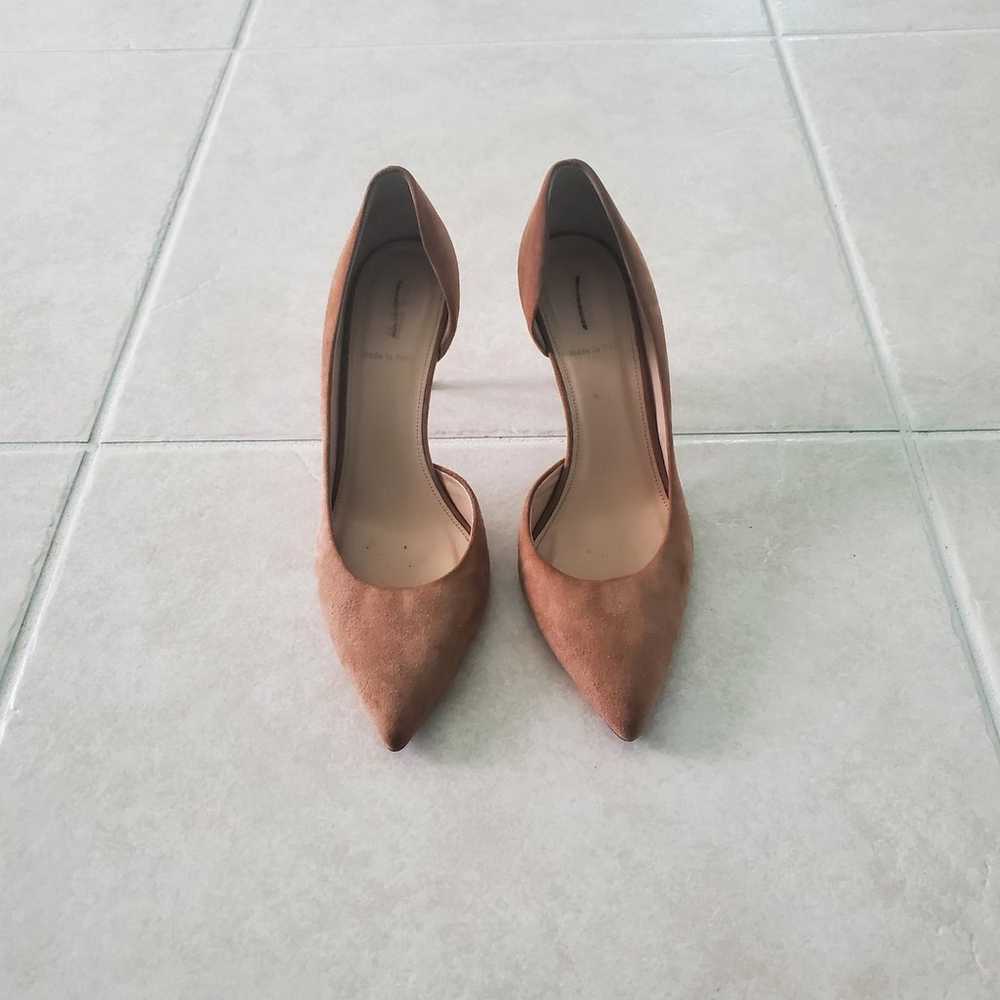 J. Crew d'Orsay Lucie Suede Pointed Toe Pumps Ash… - image 3