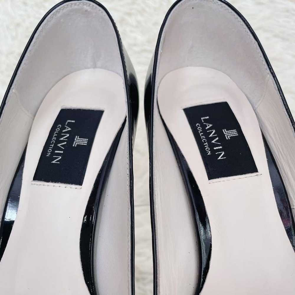 LANVIN COLLECTION Lanvin Pumps Black Silver Paten… - image 8