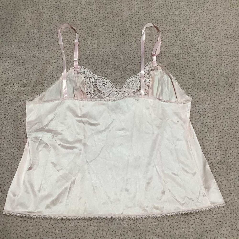 Adonna Vintage Coquette Satin Sheer Lace Satin Pi… - image 7