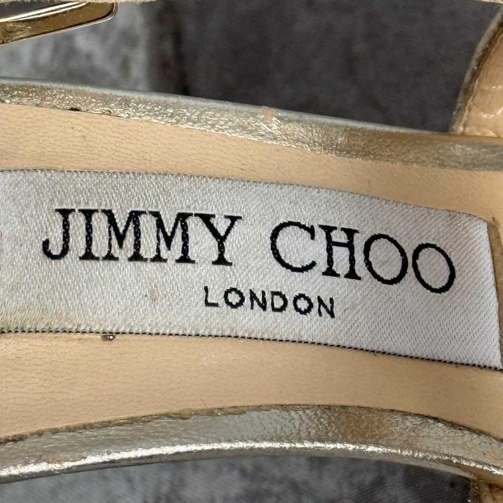 JIMMY CHOO Glitter High Heels Silver Glitter Size… - image 10