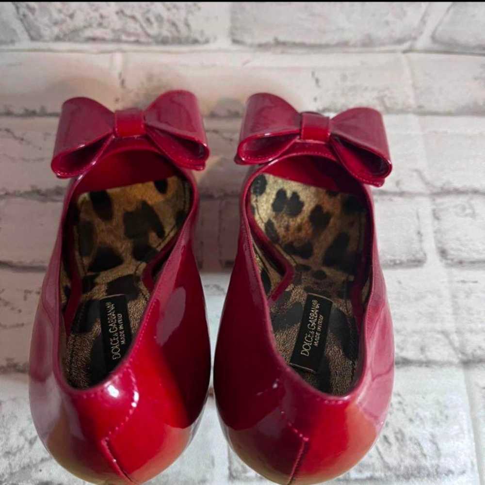 【Like New】☆DOLCE & Gabbana☆Enamel Pumps☆22.5cm☆Re… - image 4