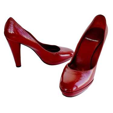 Pierre Hardy Platform Heels Size 8 Red Patent Lea… - image 1