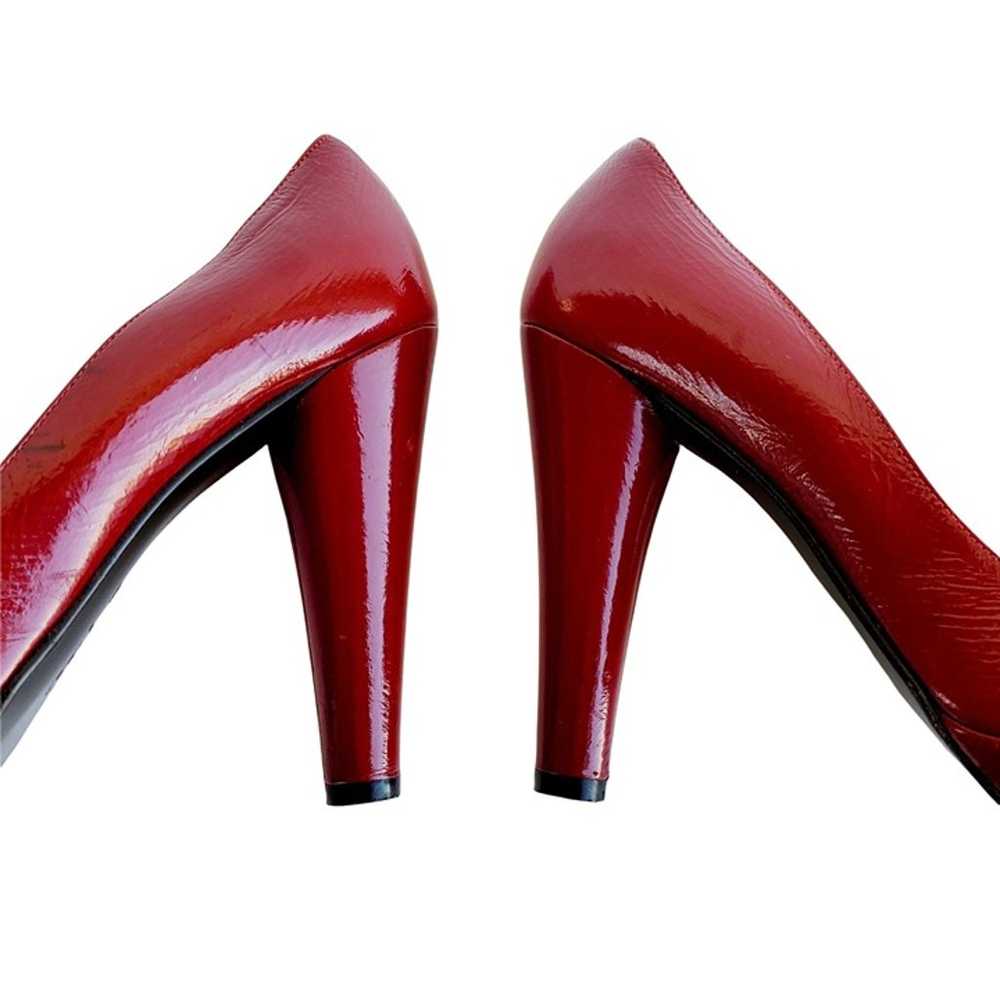 Pierre Hardy Platform Heels Size 8 Red Patent Lea… - image 2