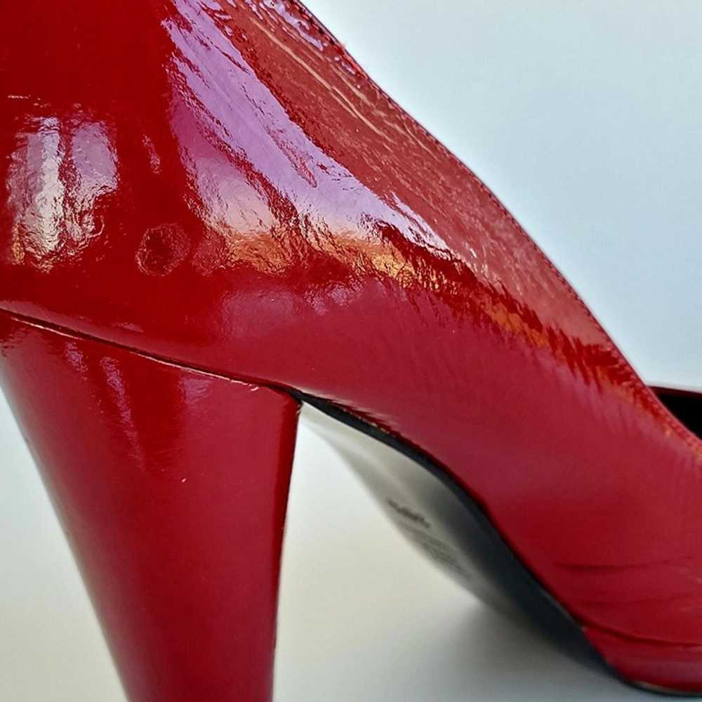 Pierre Hardy Platform Heels Size 8 Red Patent Lea… - image 9