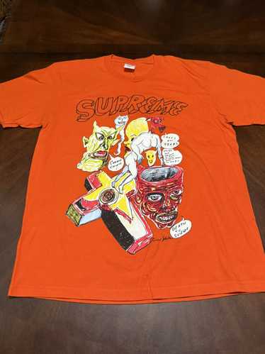 Supreme Supreme Daniel Johnston Orange Art T-Shirt