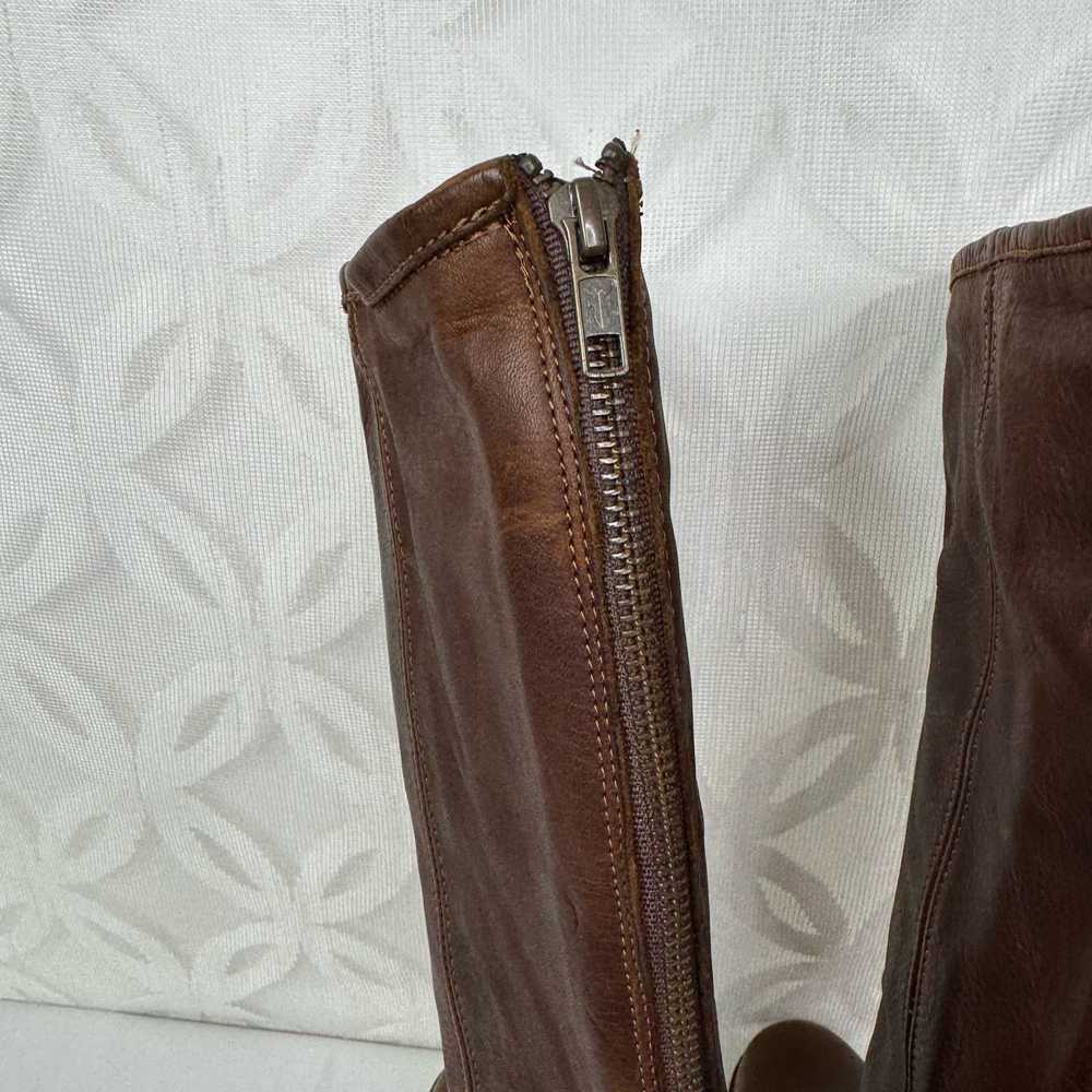 Frye Frye Veronica Slouchy Leather Boots Mid-Calf… - image 10