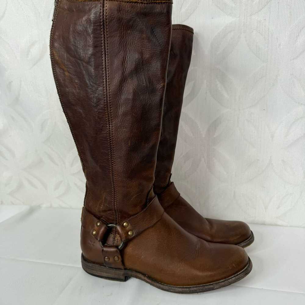 Frye Frye Veronica Slouchy Leather Boots Mid-Calf… - image 3