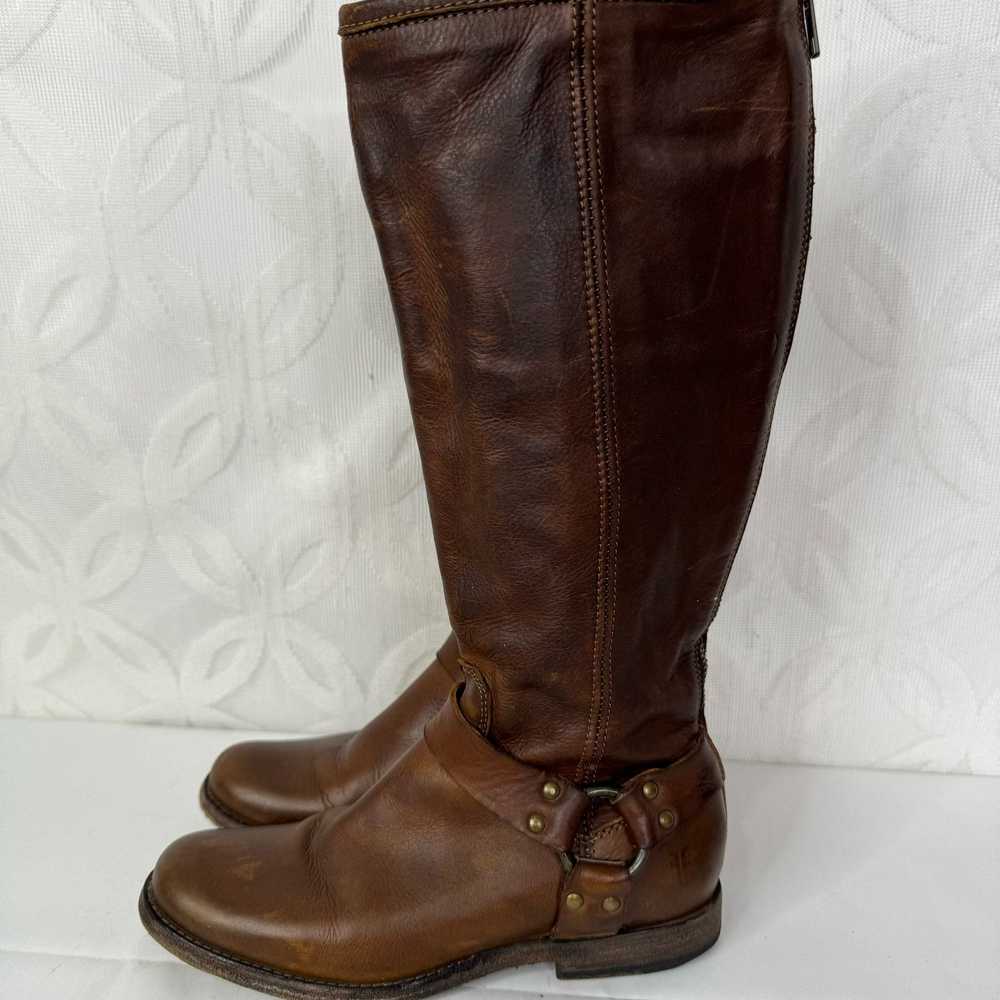 Frye Frye Veronica Slouchy Leather Boots Mid-Calf… - image 8