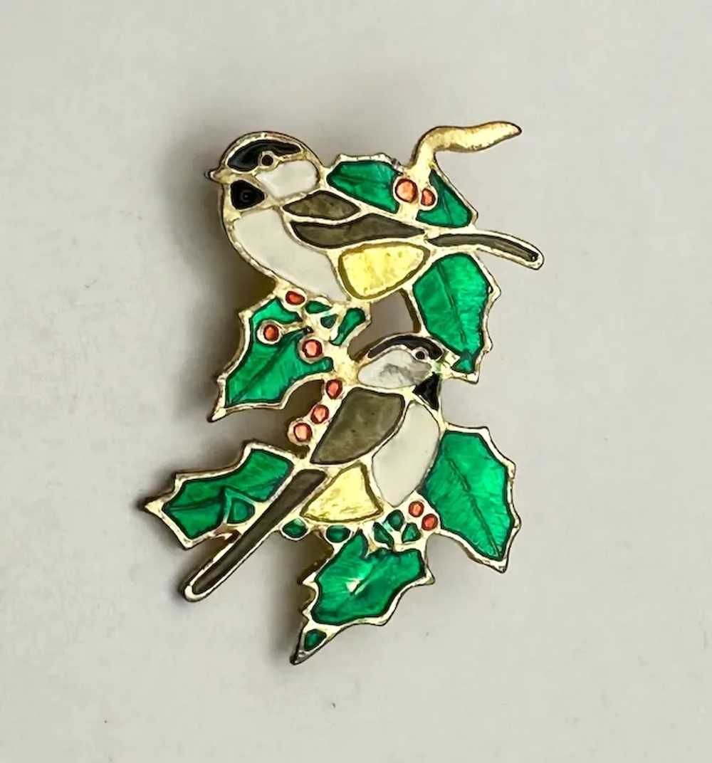 Black, White and Goldtone Birds Sitting on Green … - image 10