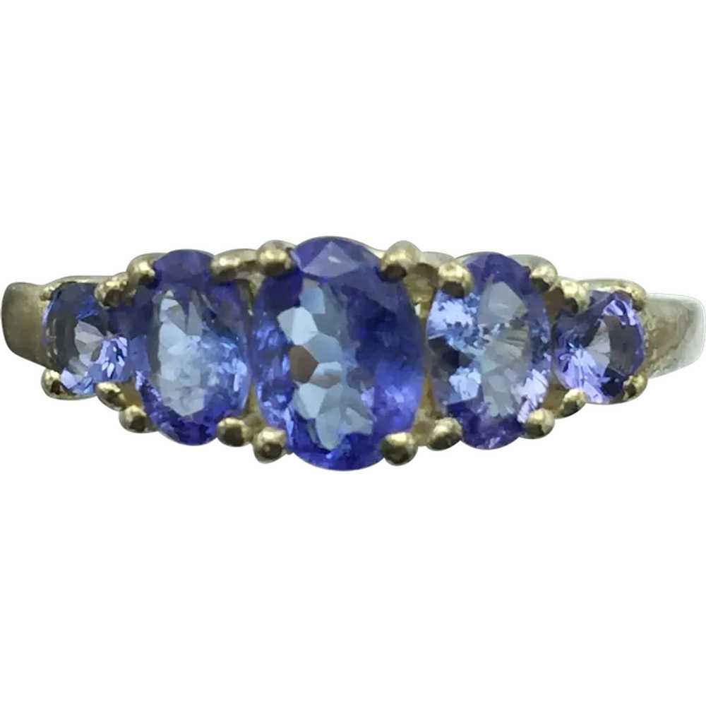 Sterling Silver Iolite Ring - image 1