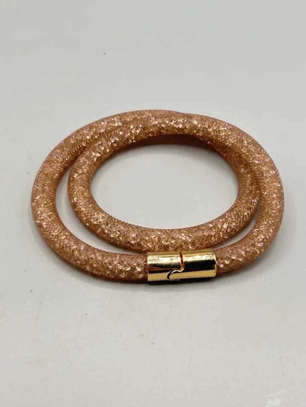 Swarovski Stardust Rose Double Wrap Bracelet Gold… - image 5