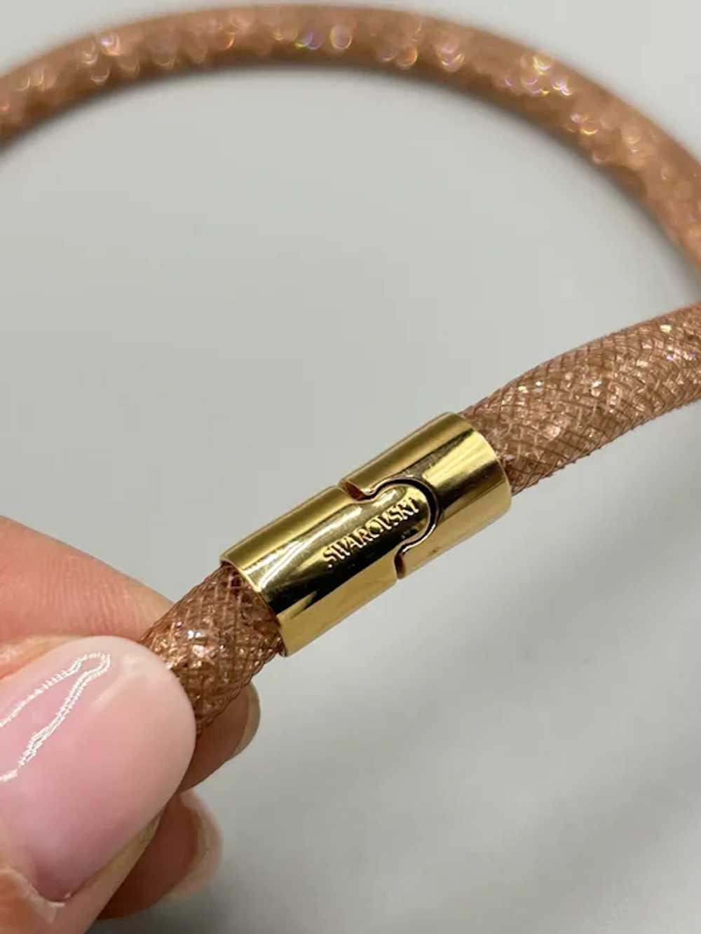 Swarovski Stardust Rose Double Wrap Bracelet Gold… - image 7