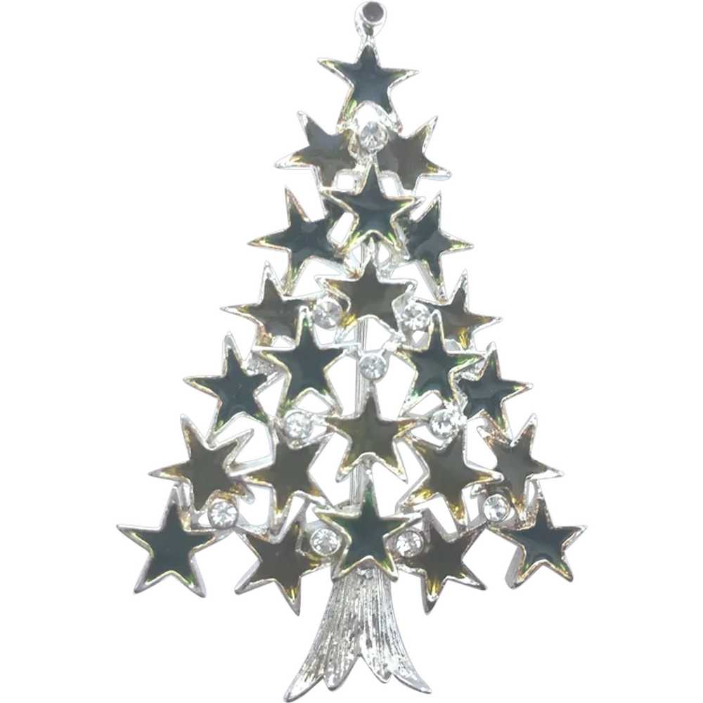 Starry Christmas Treee Pin - Book Piece - image 1