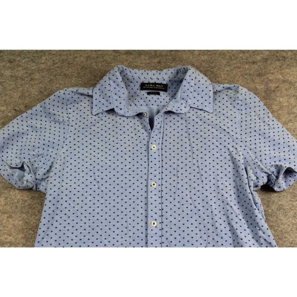 Zara Zara Man Shirt Size Small S Blue Button-Up S… - image 2