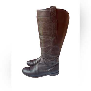 Frye Frye Paige Tall Riding Boot leather dark bro… - image 1