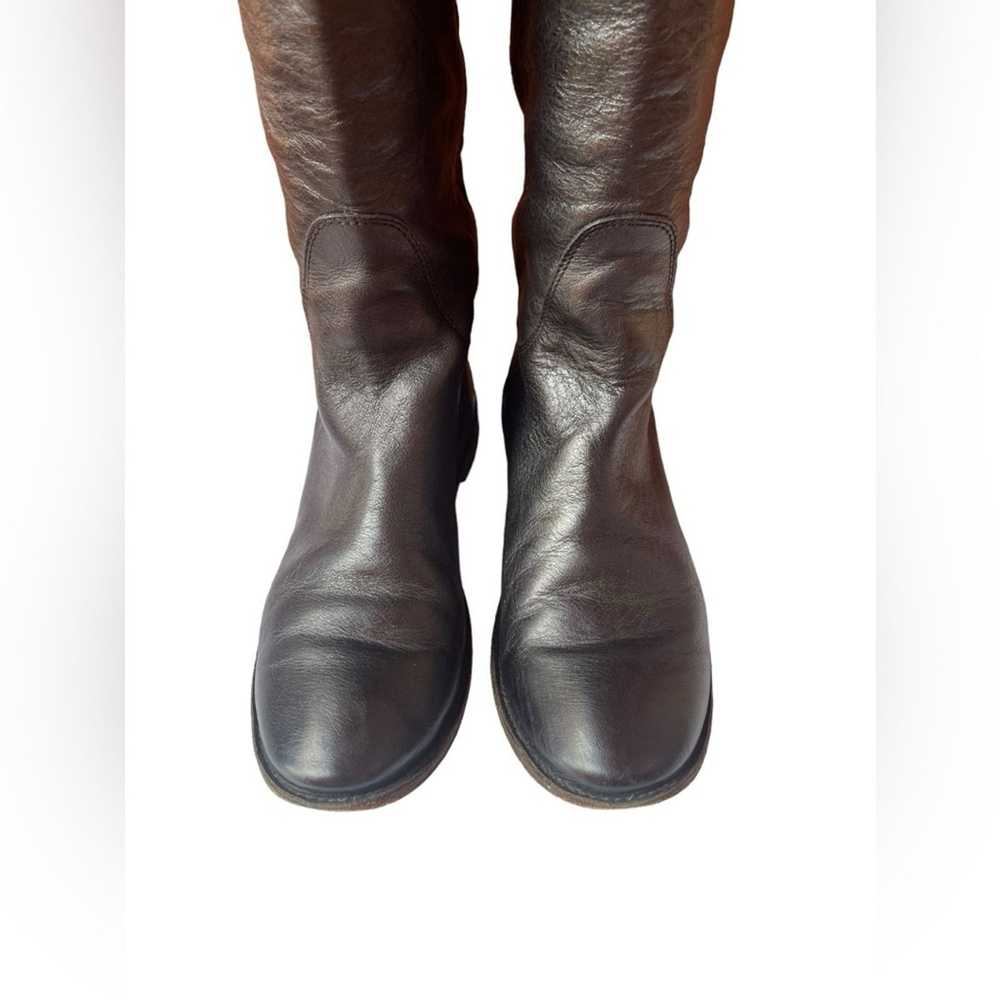 Frye Frye Paige Tall Riding Boot leather dark bro… - image 3