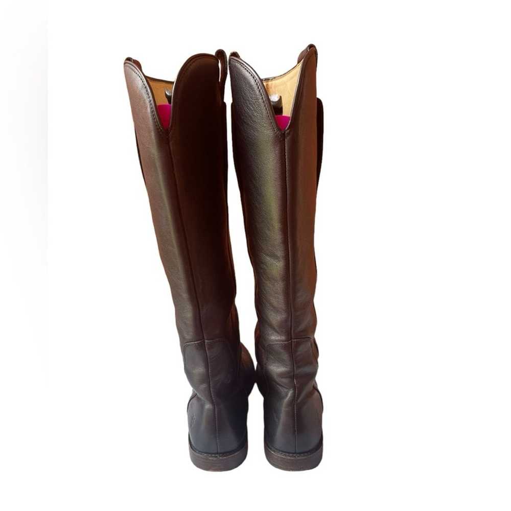 Frye Frye Paige Tall Riding Boot leather dark bro… - image 5