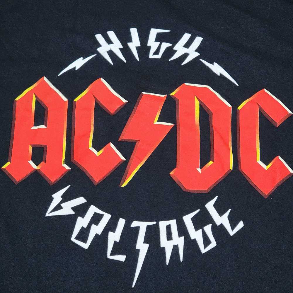 Ac/Dc AC/DC SS Black Tee "High Voltage" - Size 2XL - image 2