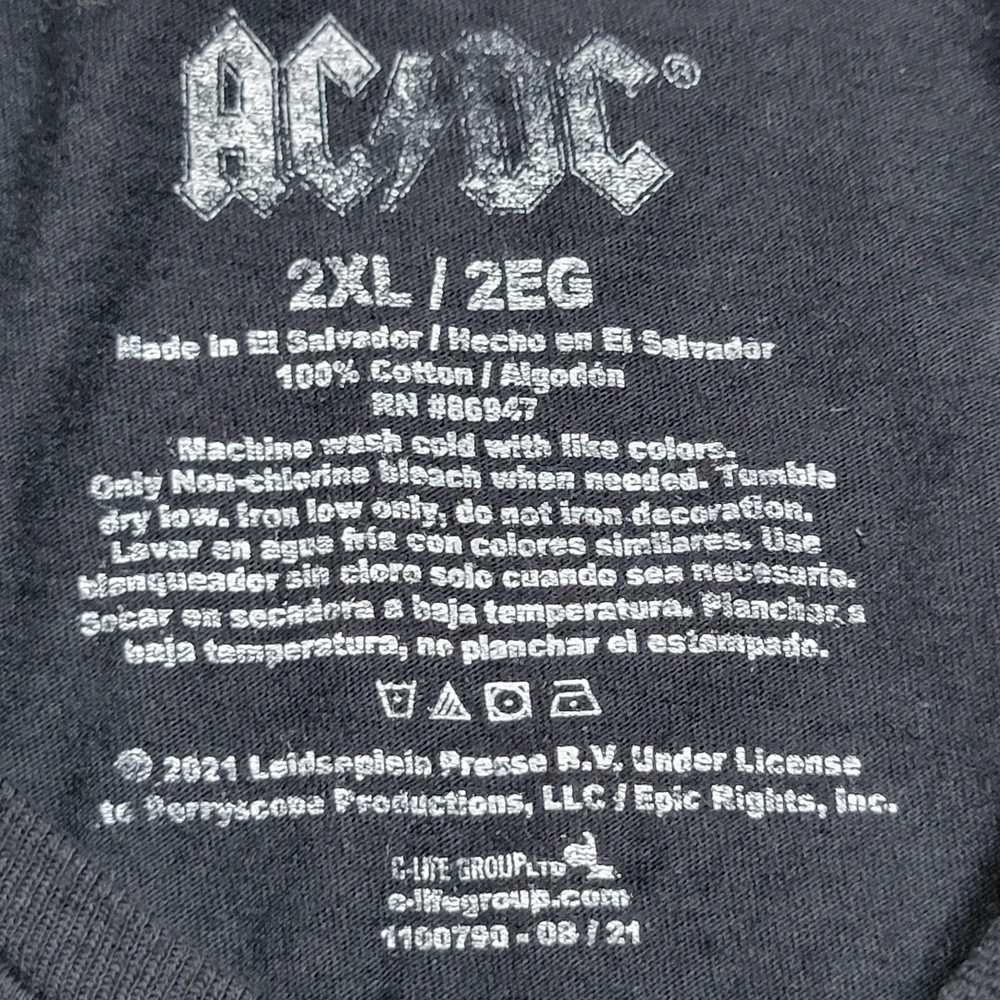 Ac/Dc AC/DC SS Black Tee "High Voltage" - Size 2XL - image 4