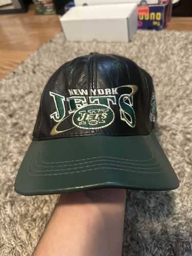 NFL Vintage 90’s New York jets genuine leather hat - image 1