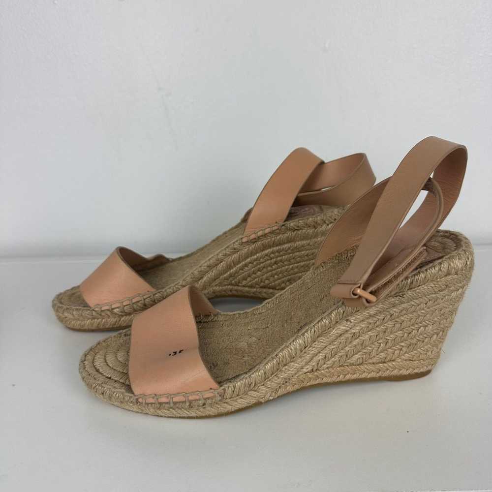 Tory Burch Womens Bima Logo Open Toe Nude Jute An… - image 3