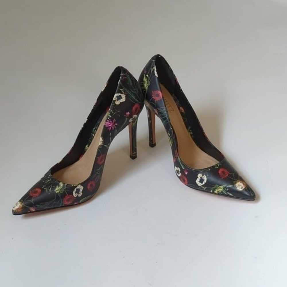 Schutz Gilberta Napa Fiori Floral Pointy Toe Pump… - image 5