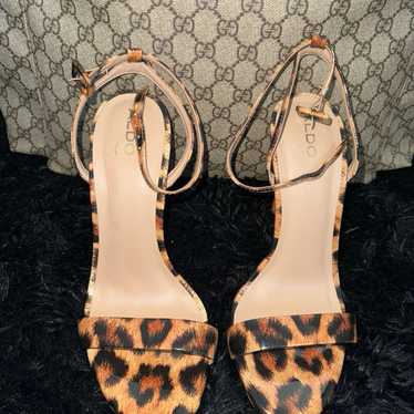 Animal print heels