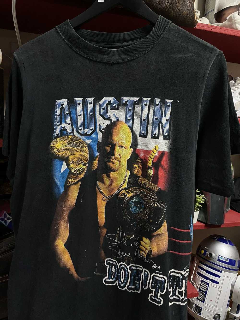 Vintage × Wcw/Nwo × Wwf 90’s Vintage Stone Cold W… - image 3