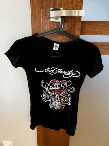 Ed Hardy Vintage Ed Hardy Spellout Logo Skull Crys