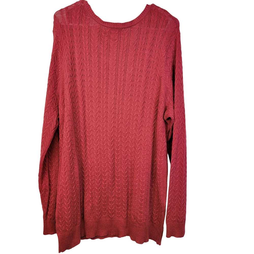 Vintage Red Vintage Y2K Cable Knit Sweater Women … - image 10