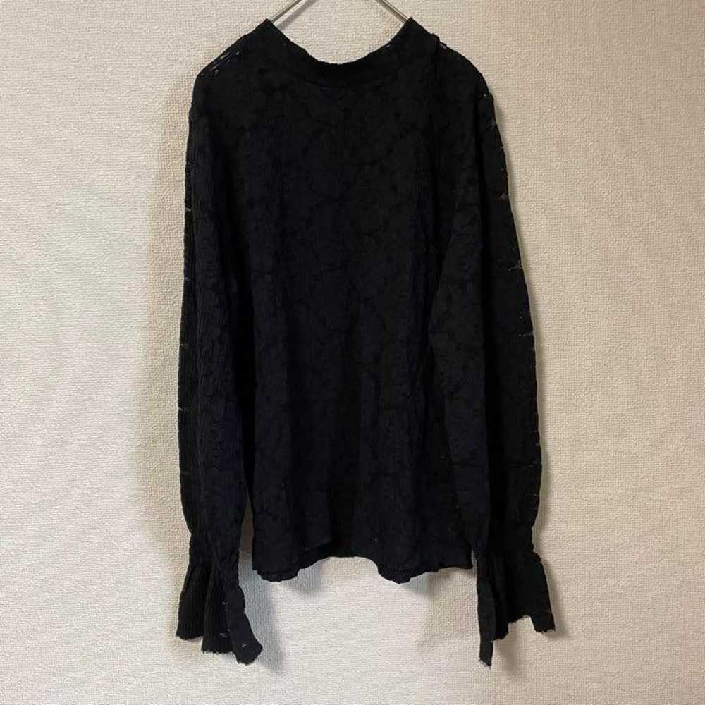 1166【L】Laurie's Farm Tops Lace Flower Long Sleeve… - image 1