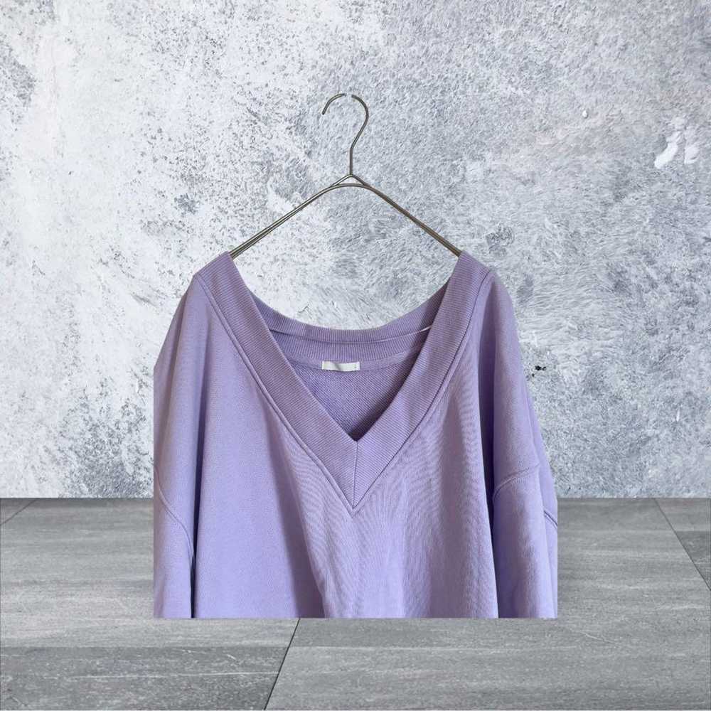 [GU] Loose Fit/V-Neck Sweat Pullover/Pale Purple/… - image 2